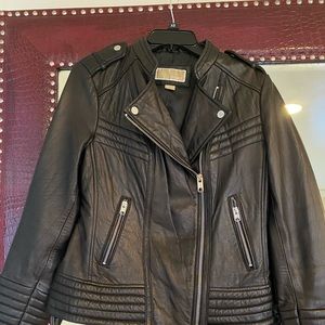 Michael Kors Leather Moto jacket